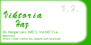 viktoria haz business card